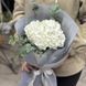 Біла гортензія у стильному флористичному оформленні
