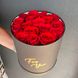 17 red roses in a gift box