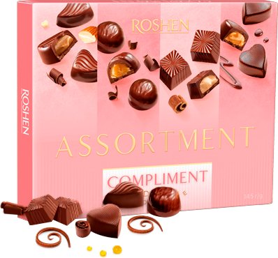 Цукерки Roshen assortment compliment 145г 32899 фото