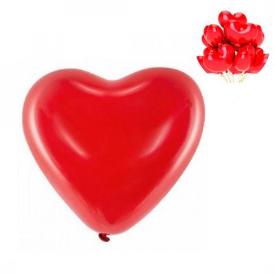 Кулька латексна серце з гелієм 22664 фото